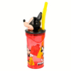 Vaso Figurita 3D con Pajita Mickey Rojo