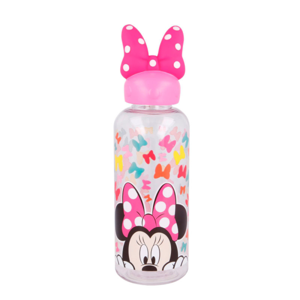 Botella Figurita 3D Disney Lazo Rosa Minnie