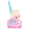 Vaso Figurita 3D con Pajita Frozen Elsa