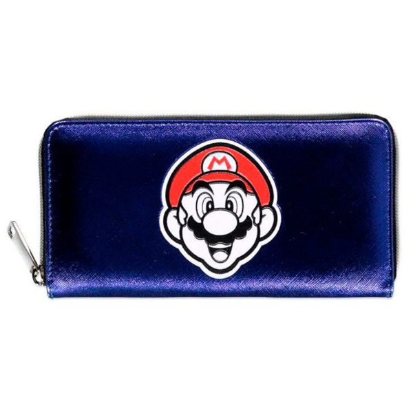 Cartera Super Mario Bros Azul