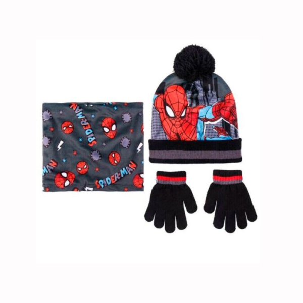 Pack Regalo Gorro, Cuello y Guantes Spiderman