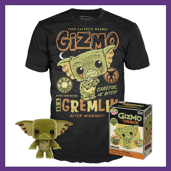 Pack Camiseta y Funko Pop Gremlins Gizmo