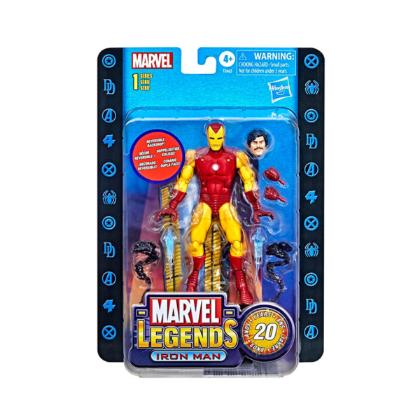 Figura Iron Man Marvel Legends 20th Anniversario 15cm