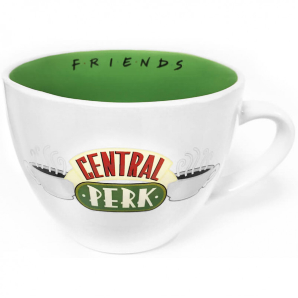 Taza Capuchino Friends Central Perk Blanca