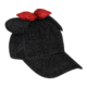 Gorra Visera Curva Disney Minnie Negra Lazo