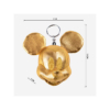 Llavero Peluche Cabeza Mickey Dorado