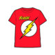 Camiseta Warner Dc Flash Roja