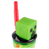 Vaso Figurita 3D con Pajita Minecraft