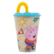 Vaso con pajita Peppa Pig