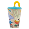 Vaso con pajita Peppa Pig