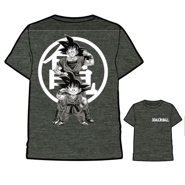 Camiseta Bola de Dragon Gris Goku Son Gohan