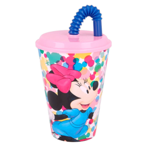 Vaso con pajita Minnie