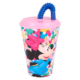 Vaso con pajita Minnie