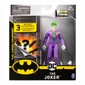 Figura Warner DC de Accion Batman The Joker 10 cm + accesorios