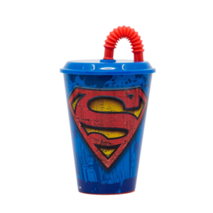 Vaso con pajita Warner Dc Superman