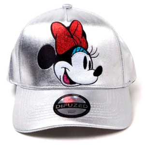 Gorra Visera Curva Disney Minnie Plata