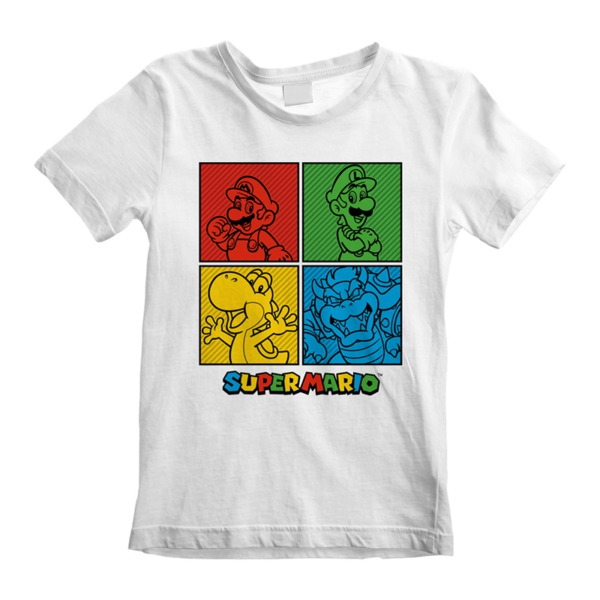 Camiseta Infantil Super Mario Personajes