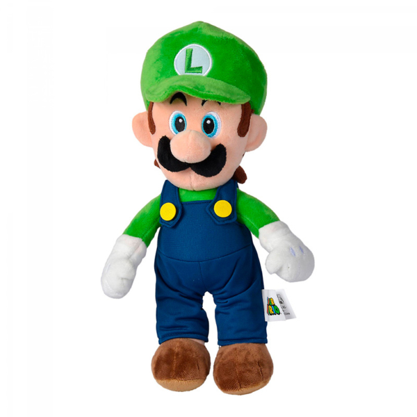 Peluche Super Mario Luigi Tela 36 cm