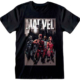 Camiseta Marvel Personajes Negra