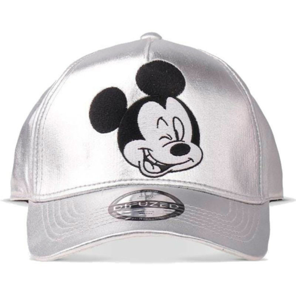 Gorra Visera Curva Disney Mickey Plata