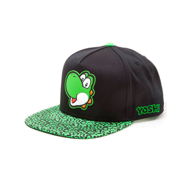 Gorra Visera Plana Super Mario Yoshi Estampada