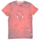 Camiseta Marvel Spiderman Cara Acid Wash Roja