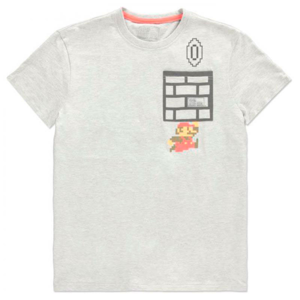 Camiseta Super Mario Bros 8Bit Bolsillo  