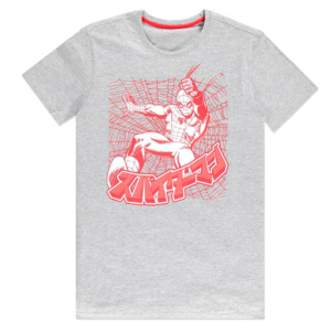 Camiseta Marvel Spiderman Japanese Gris