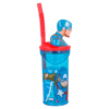 Vaso Figurita 3D con Pajita Marvel Capitan America