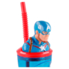 Vaso Figurita 3D con Pajita Marvel Capitan America