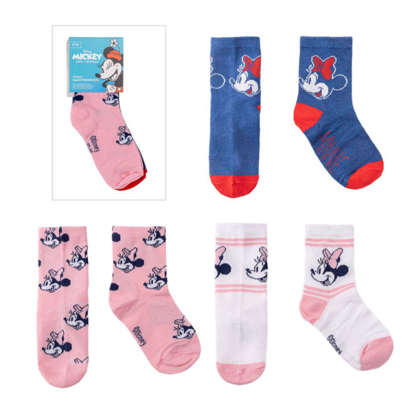 Pack Infantil Calcetines 3 Piezas Minnie