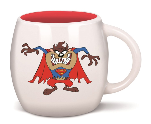 Taza Globo Warner Looney Tunes Taz de Súper Man  100 Aniversario