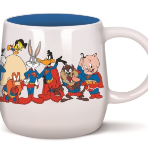 Taza Warner Looney Tunes Personajes Súper Heroes 100 Aniversario