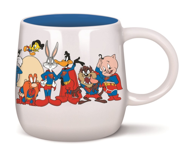 Taza Warner Looney Tunes Personajes Súper Heroes 100 Aniversario