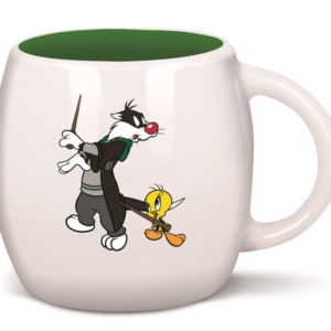 Taza Globo Warner Looney Tunes Silvestre y Piolin Harry Potter 100 Aniversario