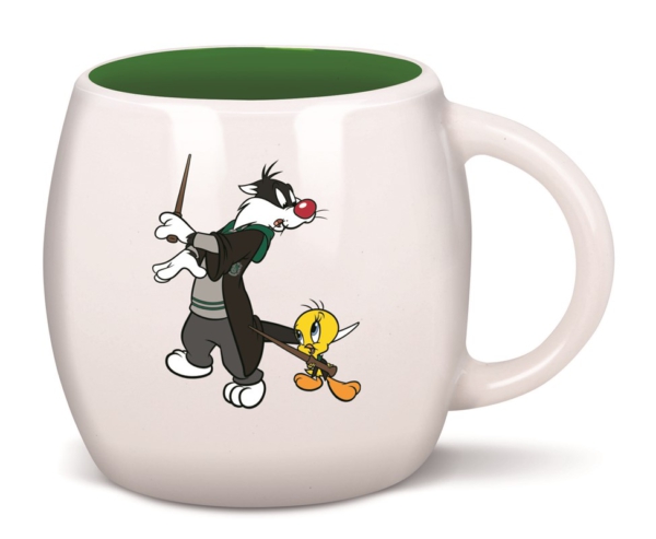 Taza Globo Warner Looney Tunes Silvestre y Piolin Harry Potter 100 Aniversario