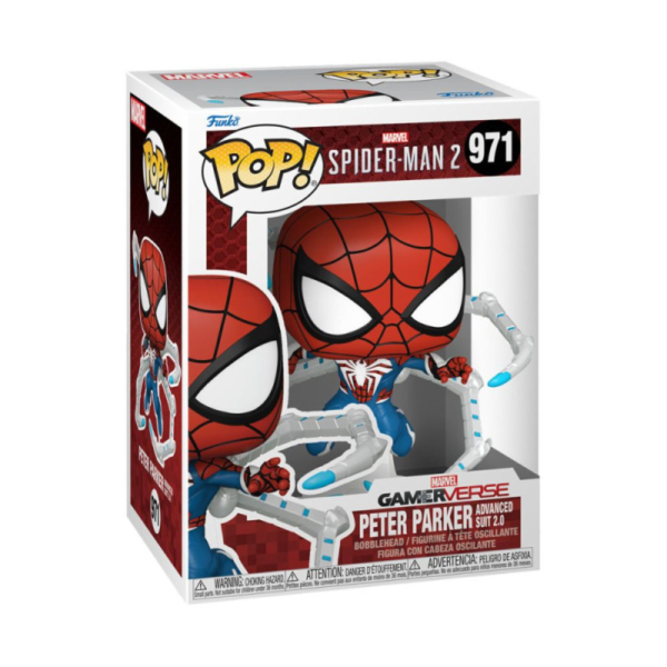 Figura Funko Pop Spider-Man Peter Parker Traje 9 cm